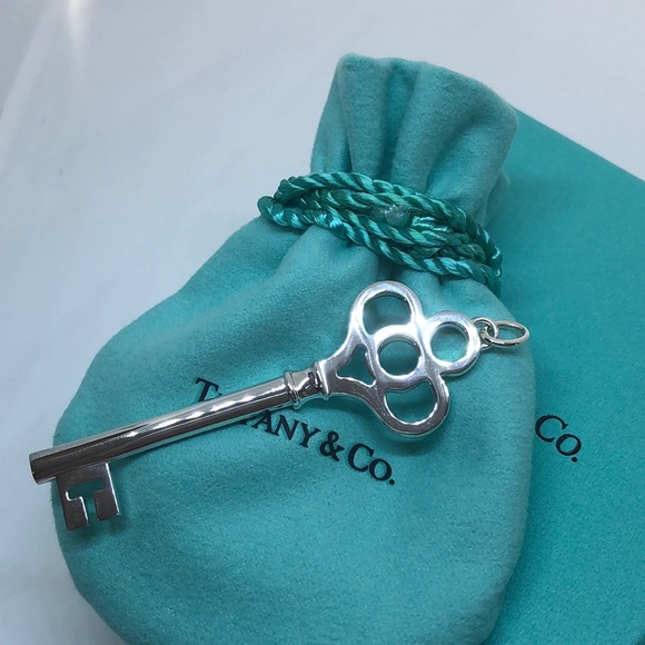 Tiffany Co 25 Crown Key Pendant Charm 